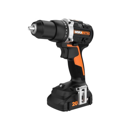 Worx 20V PowerShare Cordless 1/2" Drill/Driver Kit, Brushless Motor WX102L